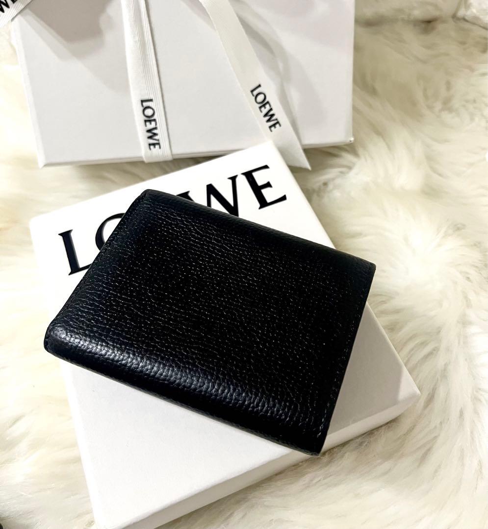 【にべ子】LOEWE ロエベ トライフォールド 三つ折り財布 箱・巾着付き