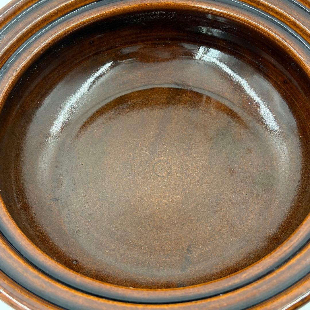 長谷園 土鍋 ビストロ蒸し鍋 大 アメ色　2～4人用 本体のみ