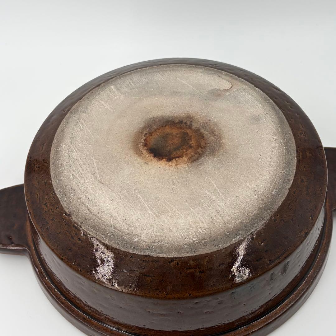 長谷園 土鍋 ビストロ蒸し鍋 大 アメ色　2～4人用 本体のみ