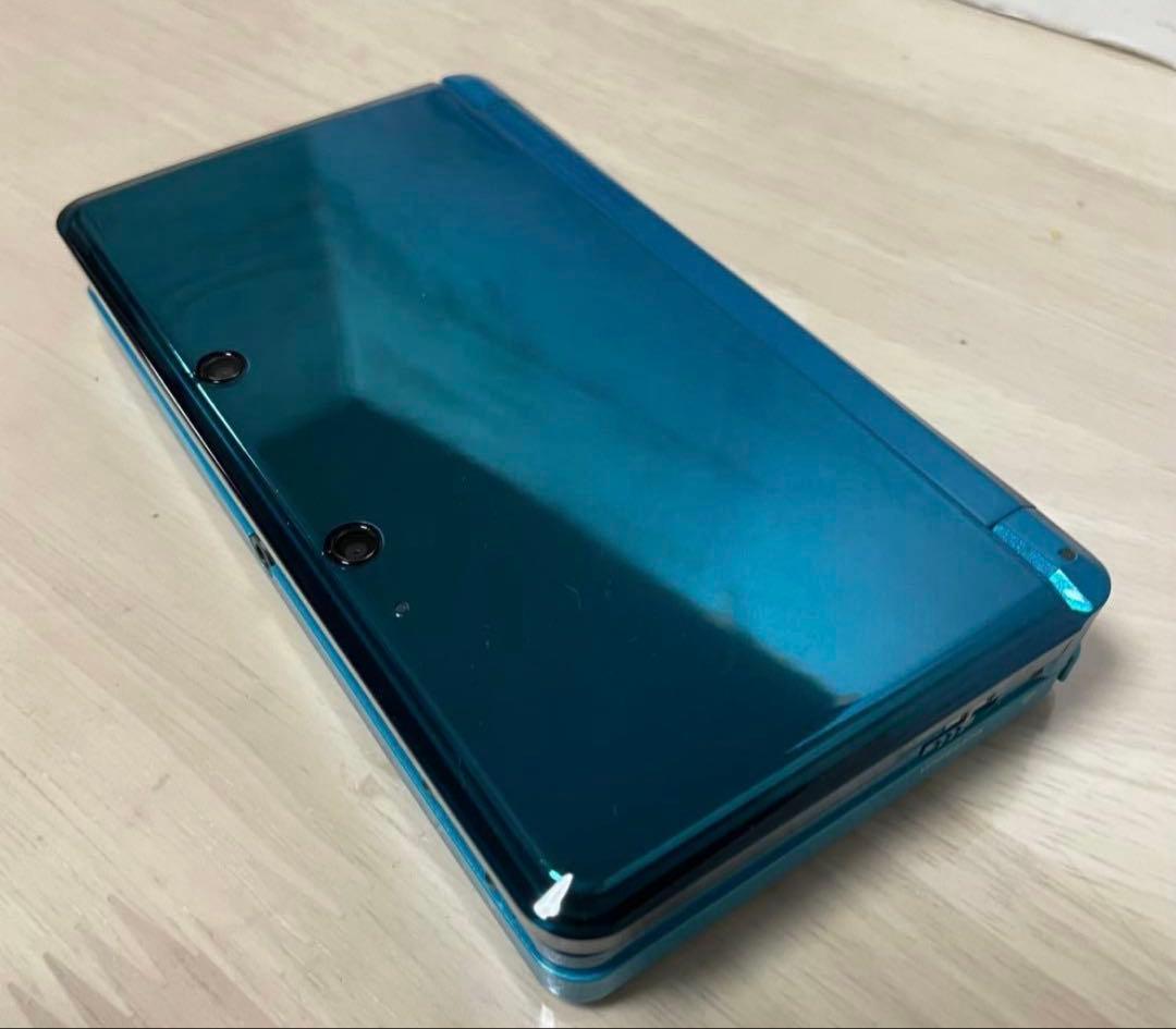 【美品】ニンテンドー 3DS アクアブルー 本体 タッチペン付き