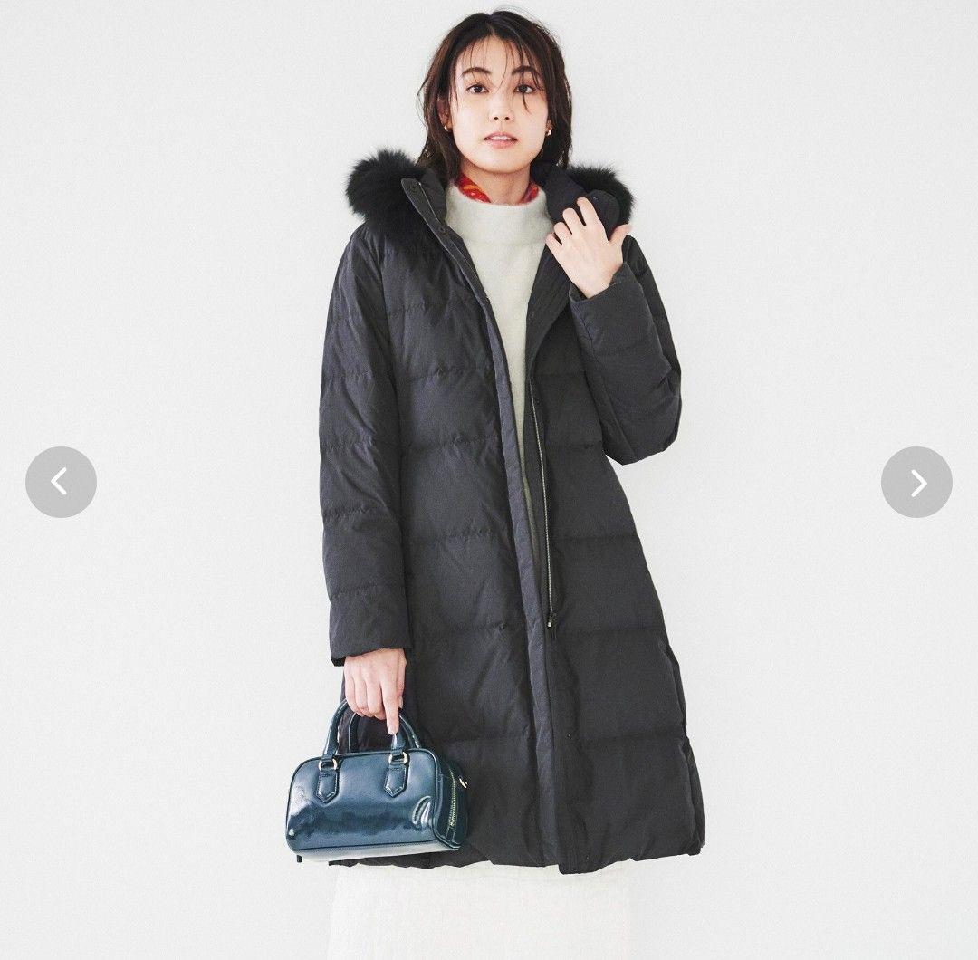 美品UNTITLED ファー付ロングダウンコート撥水／洗える／2024.12購入