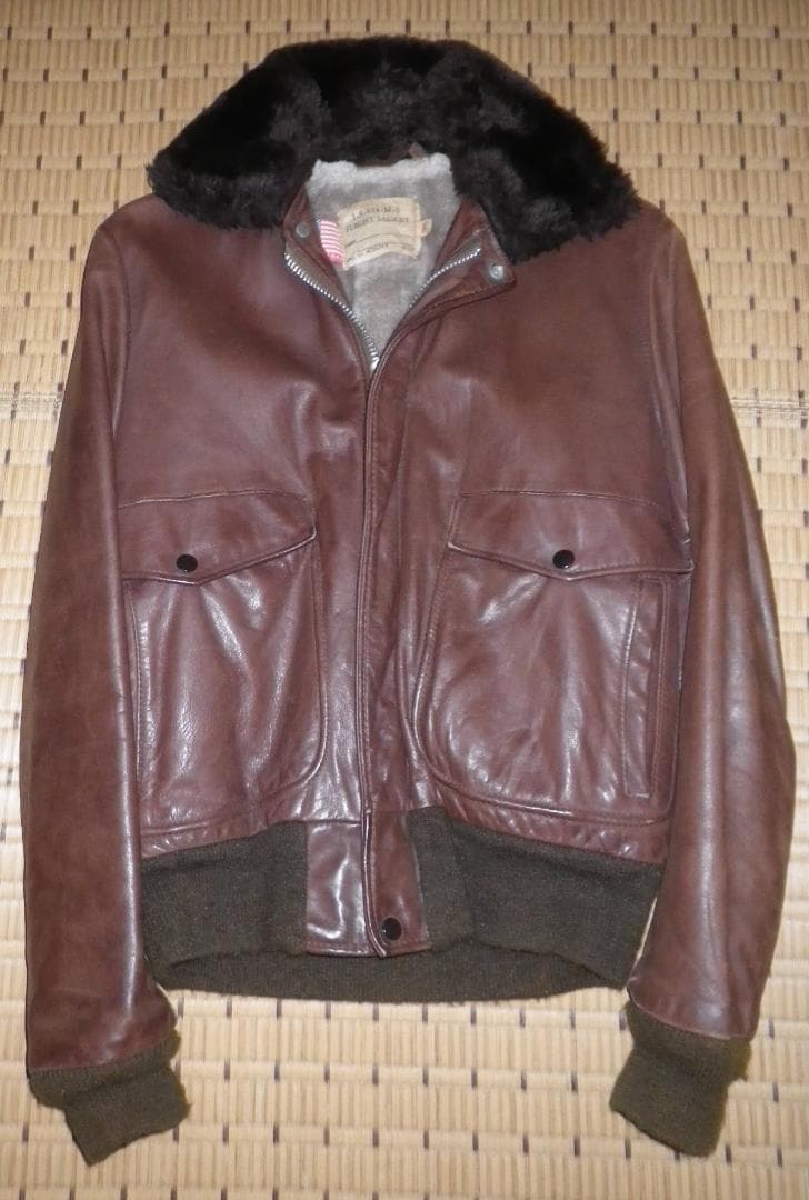 Schott G-1レザーフライトジャケット TALONジッパー