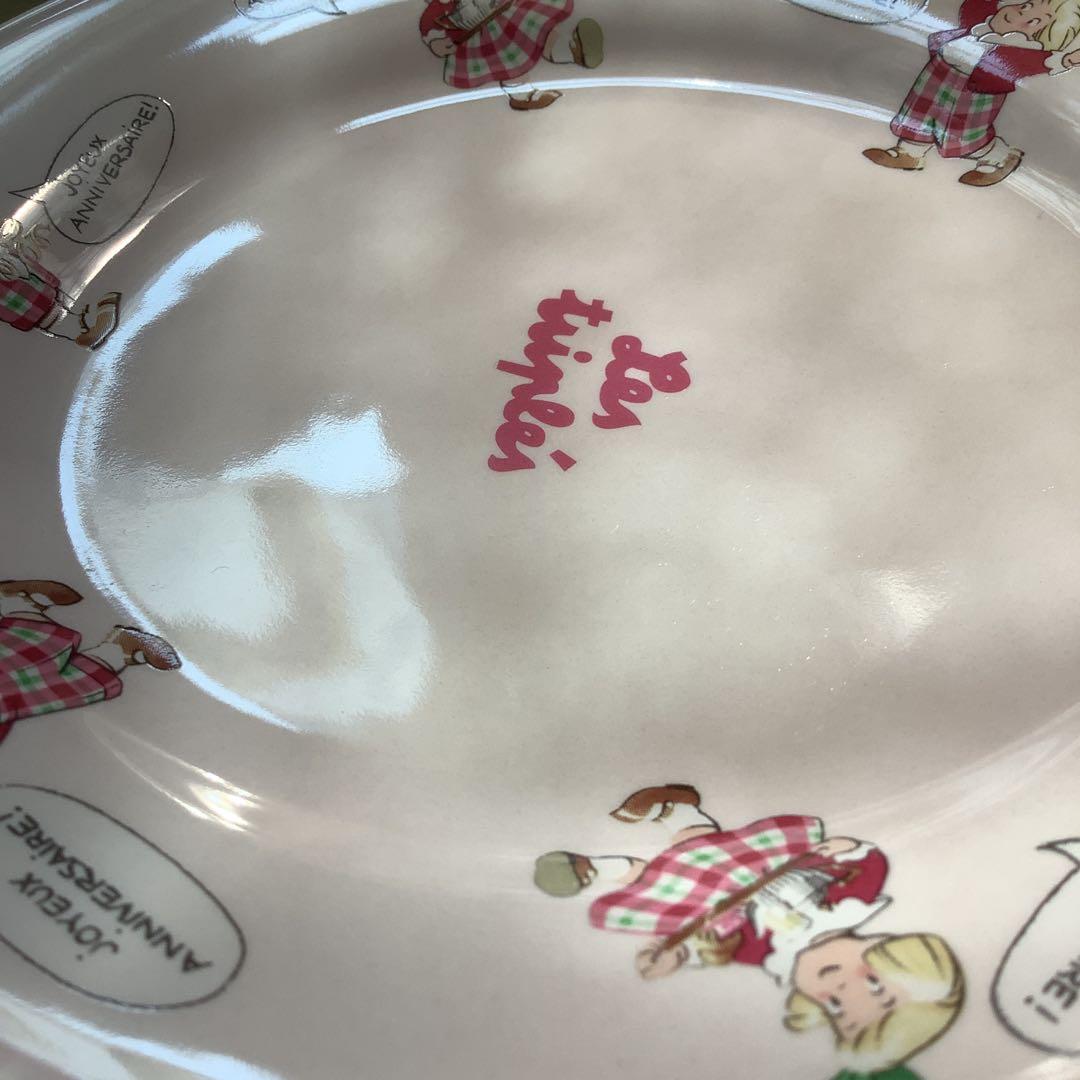 レ・トリプレ　フランス　みつごちゃん　プレート 2枚