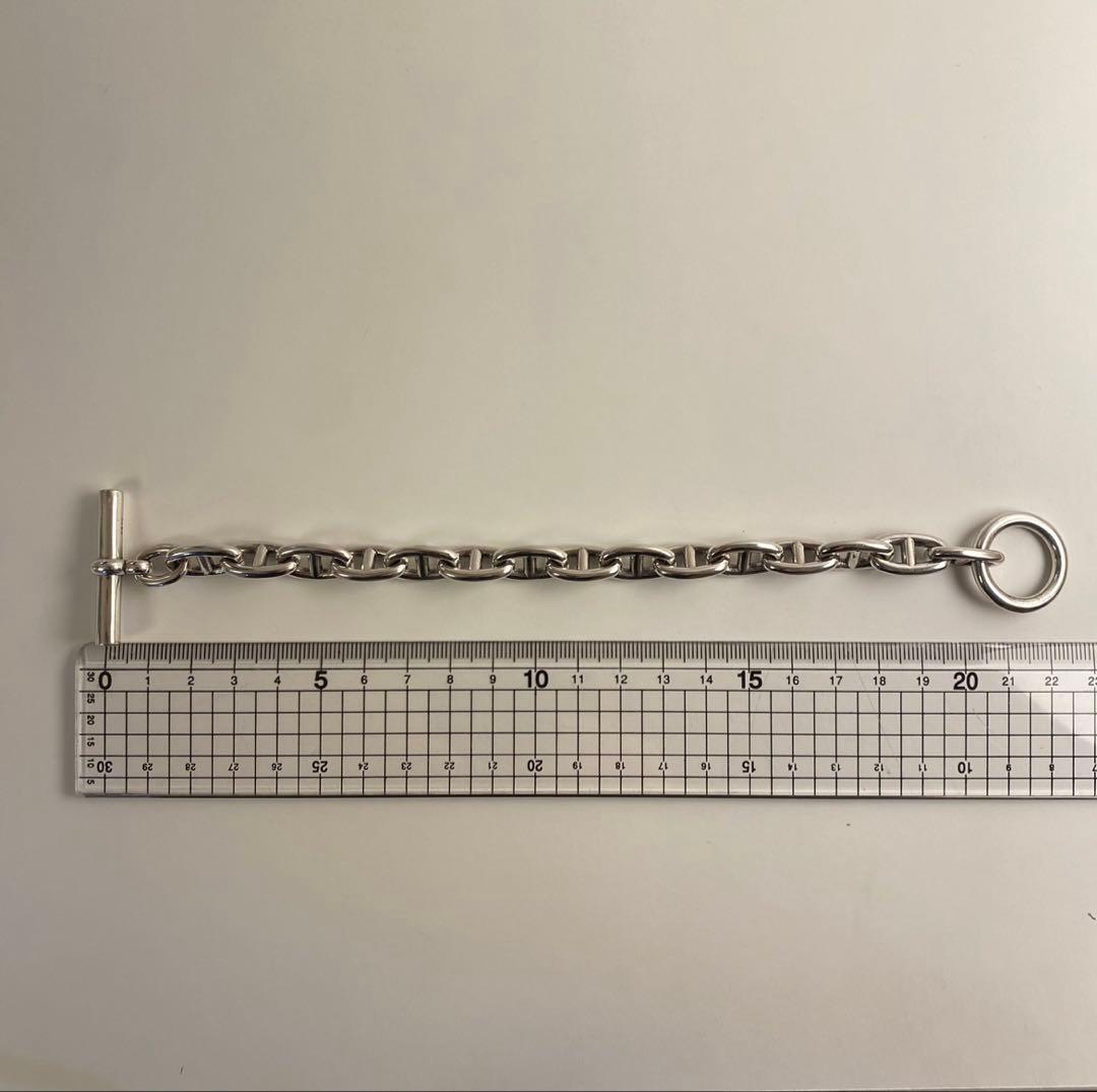 シルバー925 アンカーチェーンブレスレット シェーヌダンクルデザイン MM 完