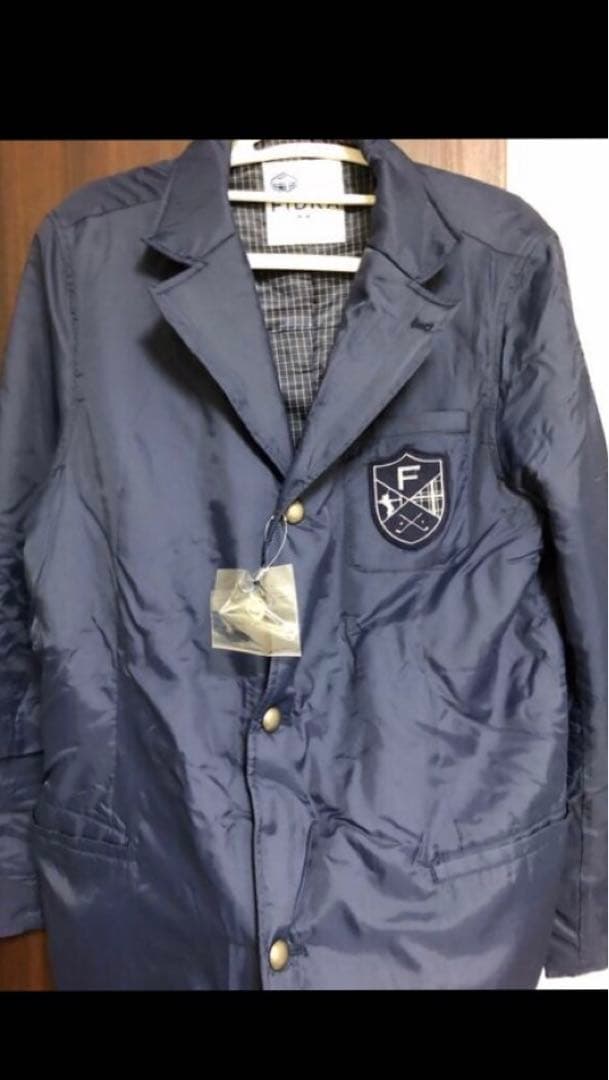 フィドラ　ナイロンジャケット　ゴルフ　ネイビー