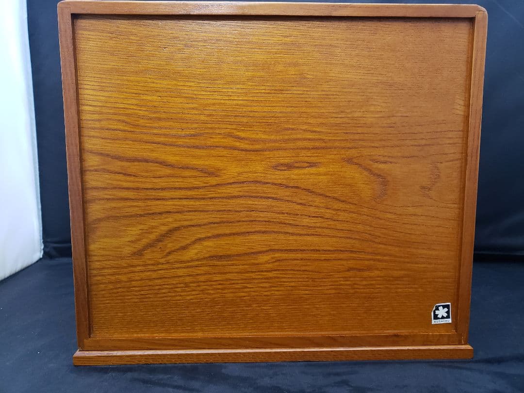 くさ忠　桜皮・貝入れ細工　千両　三段引き出し　小箪笥　伝統工芸品　木製チェスト