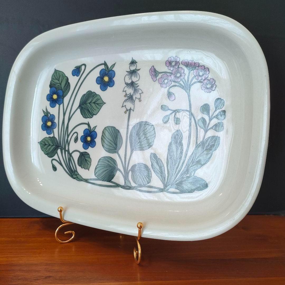 アラビア ARABIA フローラ プラター エステリ・トムラ 角皿 美品 希少