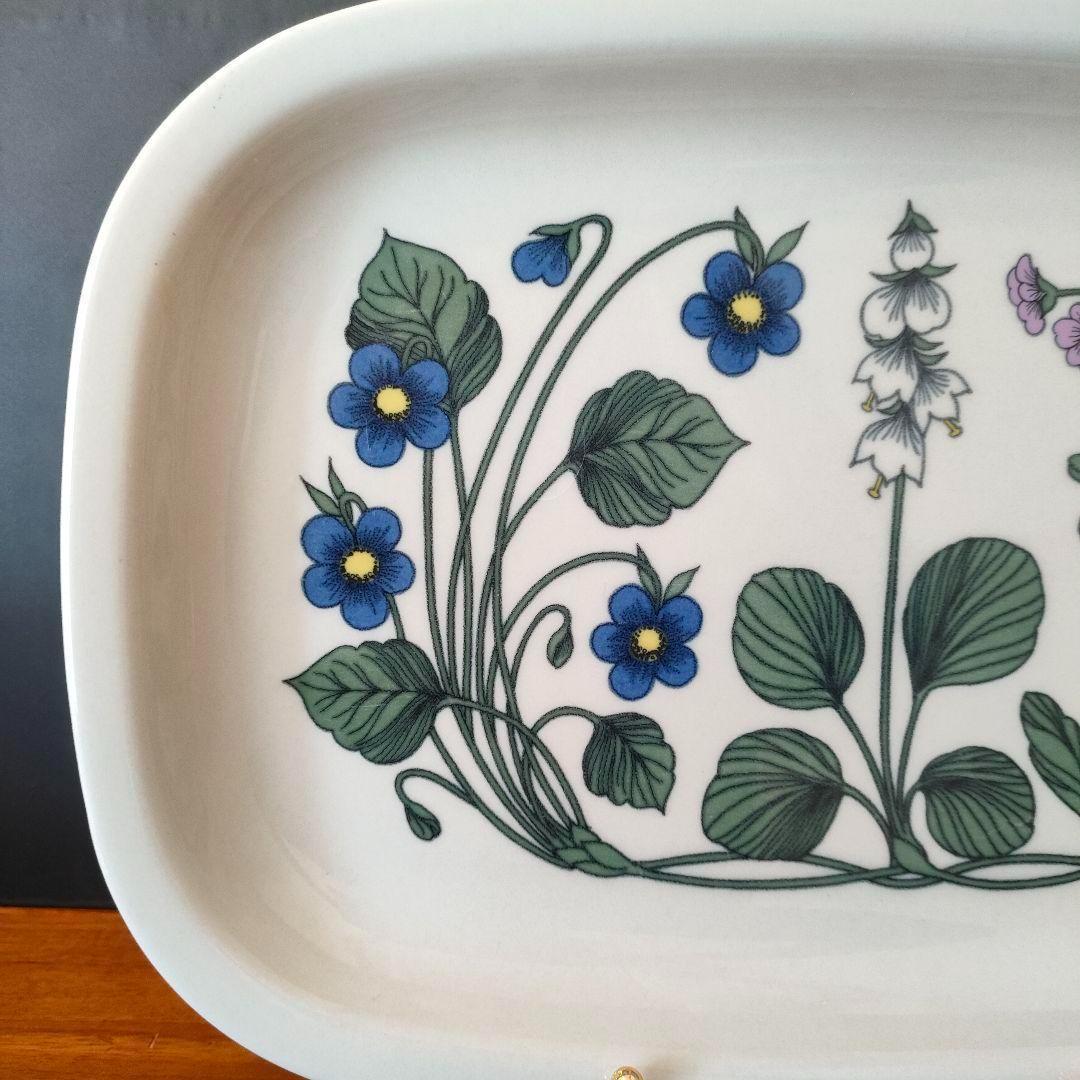 アラビア ARABIA フローラ プラター エステリ・トムラ 角皿 美品 希少