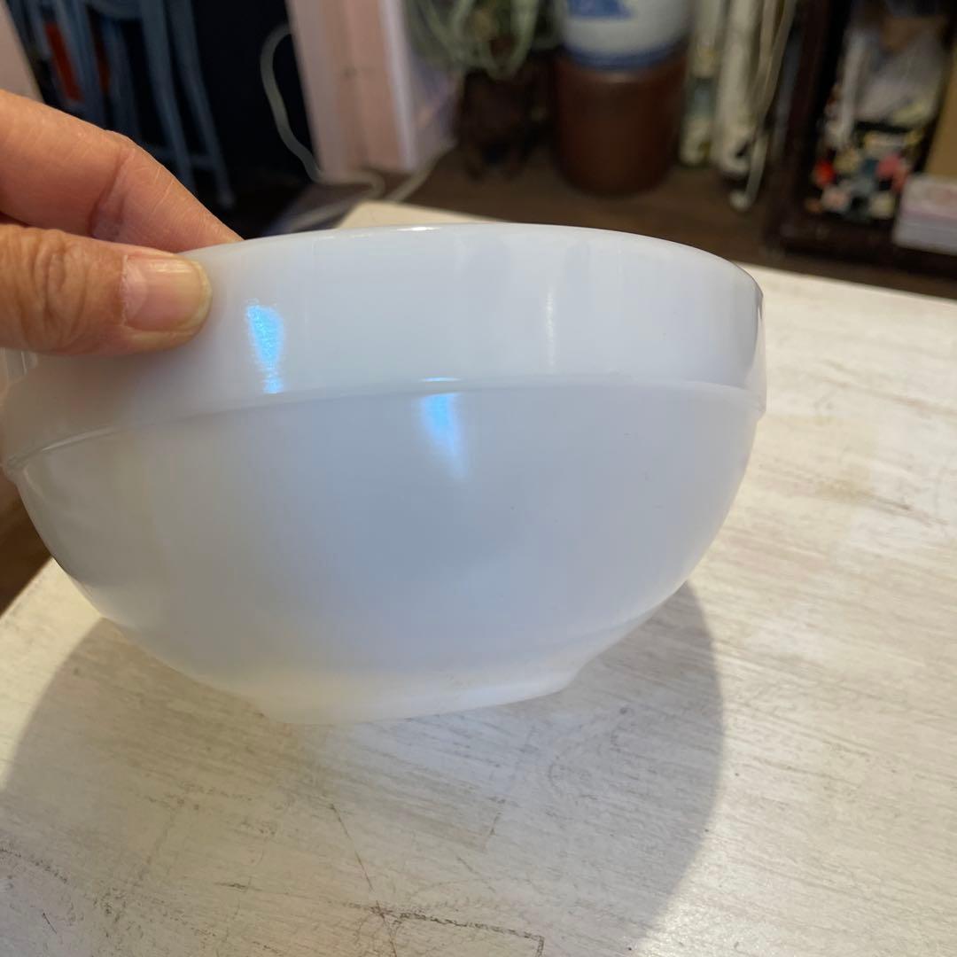 Fire King ホワイトガラスボウル 3個セット