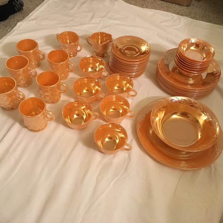 FireKing(ファイヤーキング)ピーチラスター46点セット！ヴィンテージ品