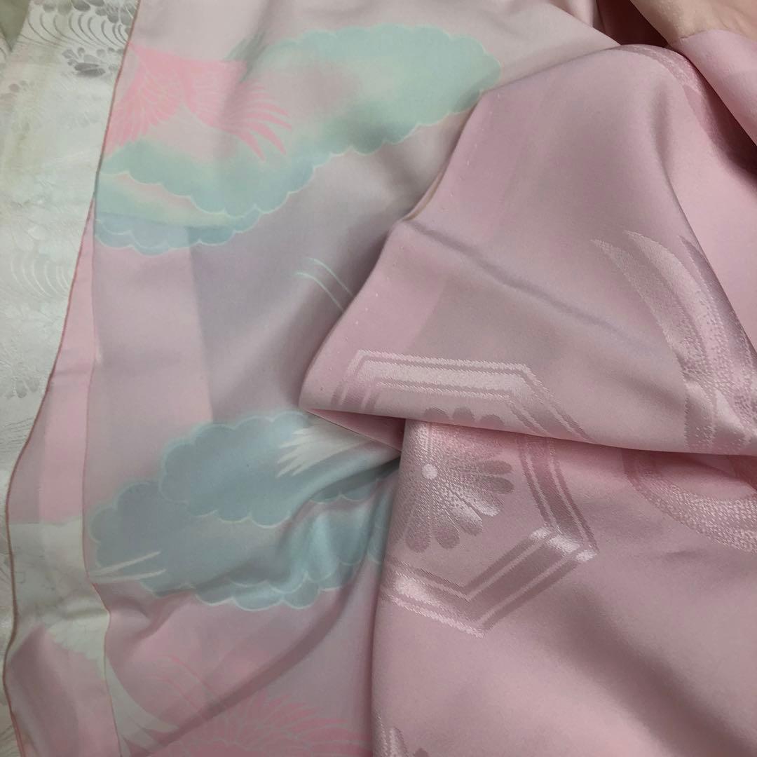 正絹　着物　七五三　7歳　女の子　四つ身　手毬　子供