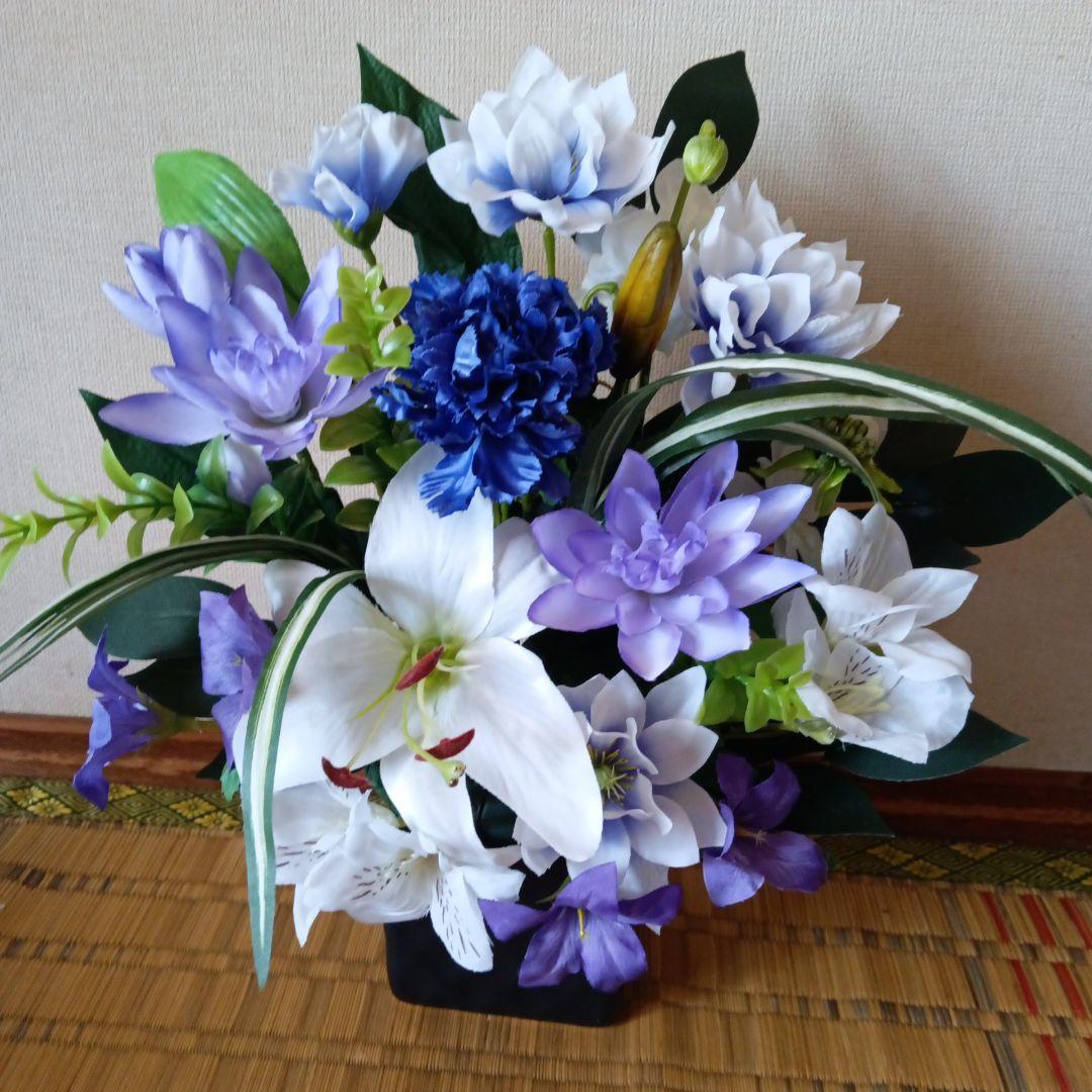 御供え花　仏花　造花アレンジ　法事など