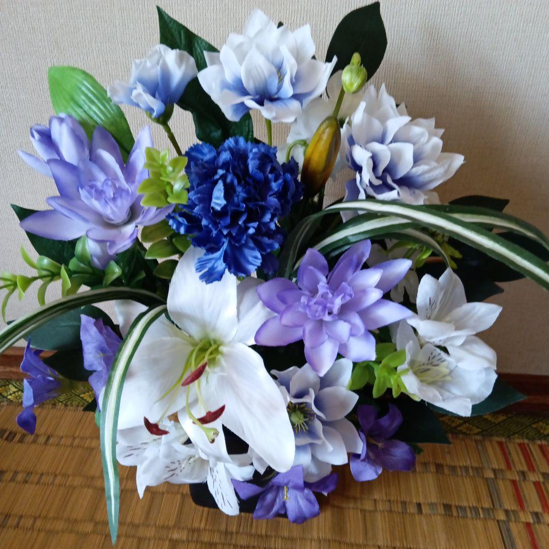 御供え花　仏花　造花アレンジ　法事など