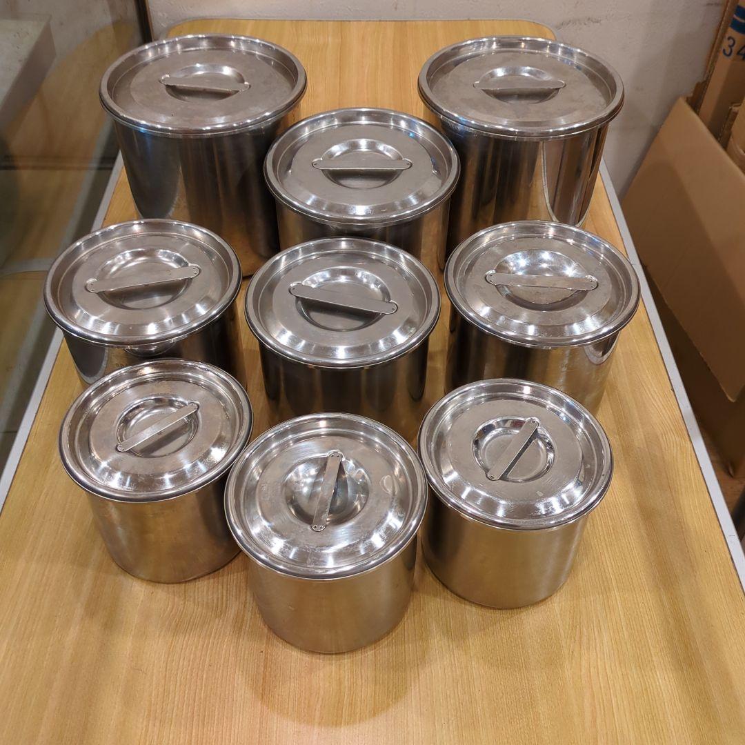 モ*ル様 業務用ステンレス キッチンポット　9個セット