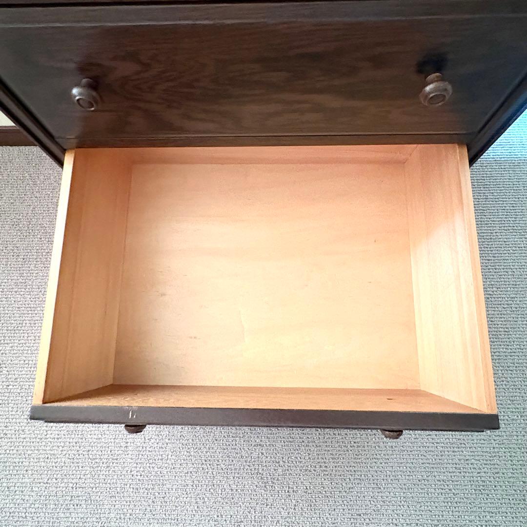 チェスト ダークブラウン たんす 引き出し 4段 木製 木 ウッド 小箪笥