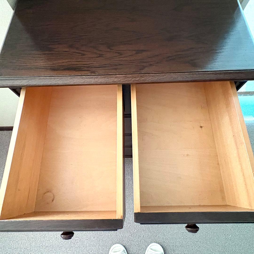 チェスト ダークブラウン たんす 引き出し 4段 木製 木 ウッド 小箪笥