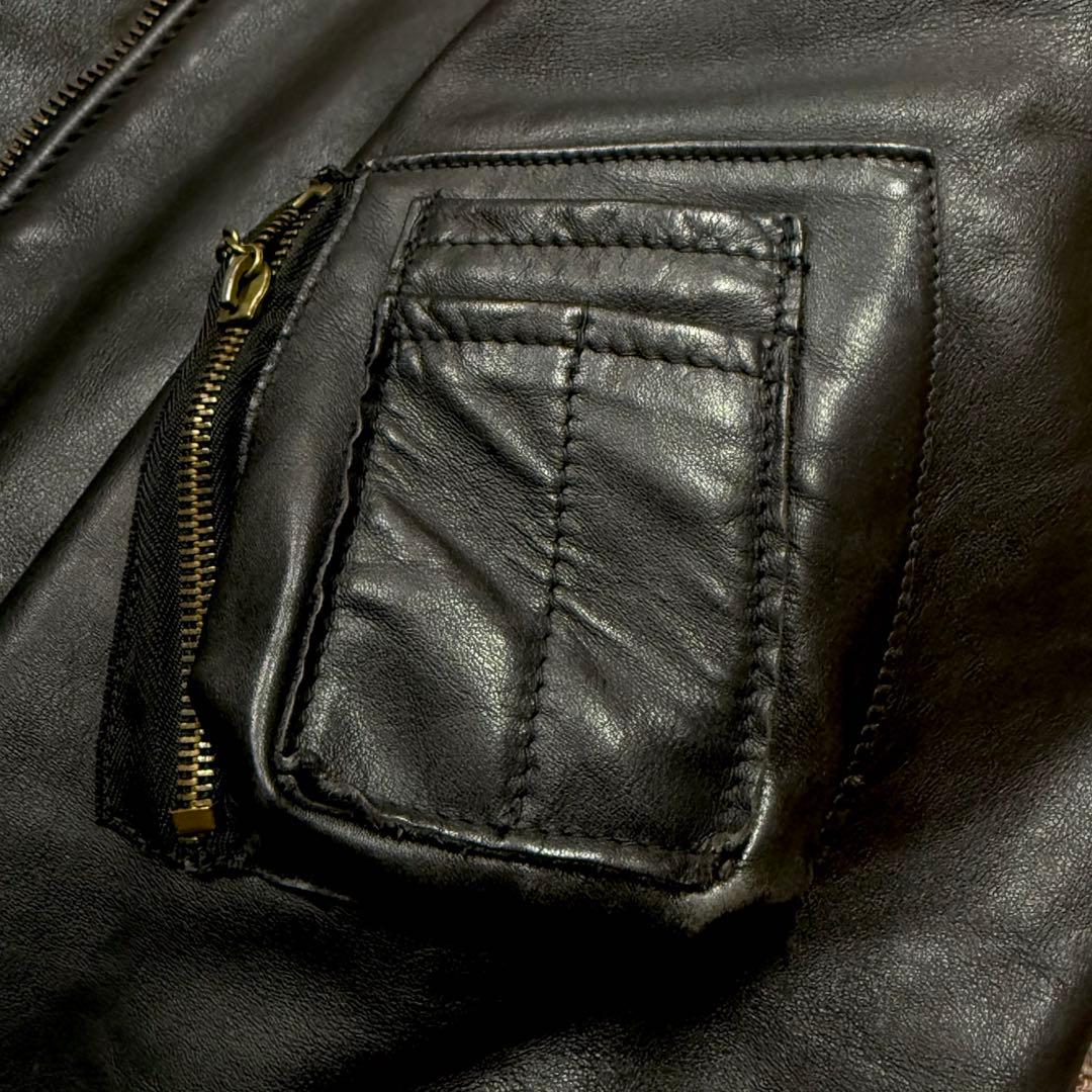 【牛革】SCHOTT レザー MA-1 ジャケット