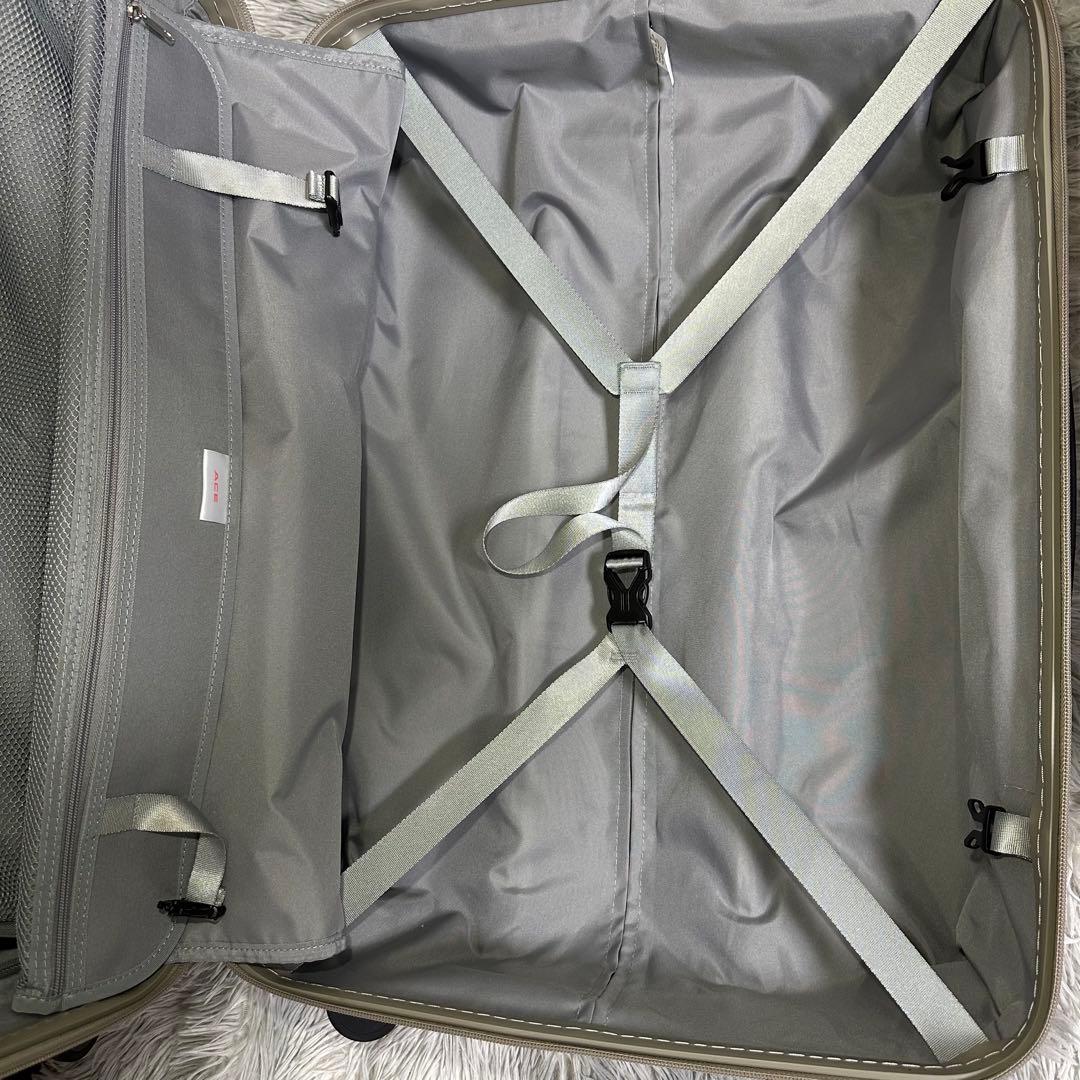 ACE/エース スーツケースTSAロック キャリーケース シャンパングレー　旅行