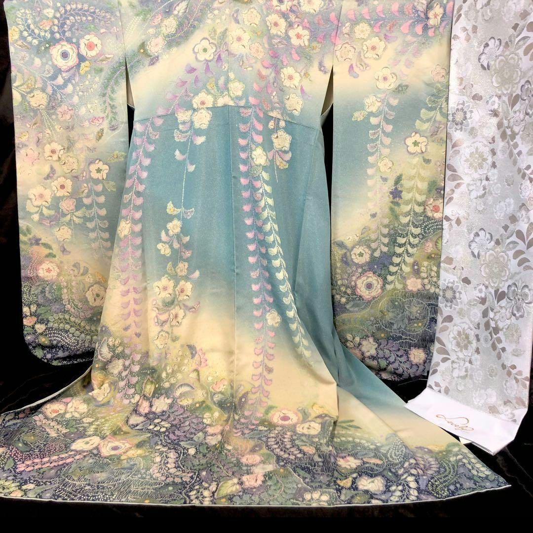 辻ヶ花振袖 1式セット 草履バッグ付き