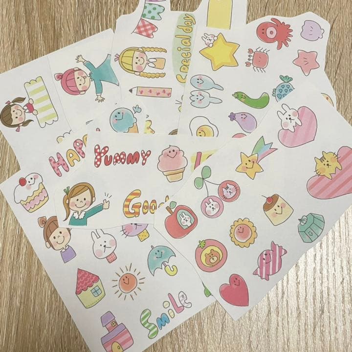 確認用♡Type6♡手描き　フレークシール