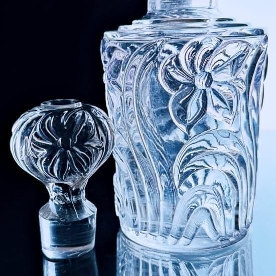 輝くオールドサンルイ すみれの香水瓶 #216 ヴァイオレット大【20世紀初頭】