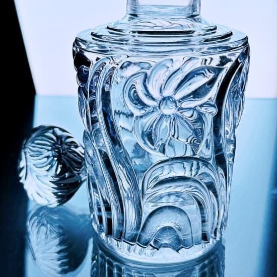 輝くオールドサンルイ すみれの香水瓶 #216 ヴァイオレット大【20世紀初頭】