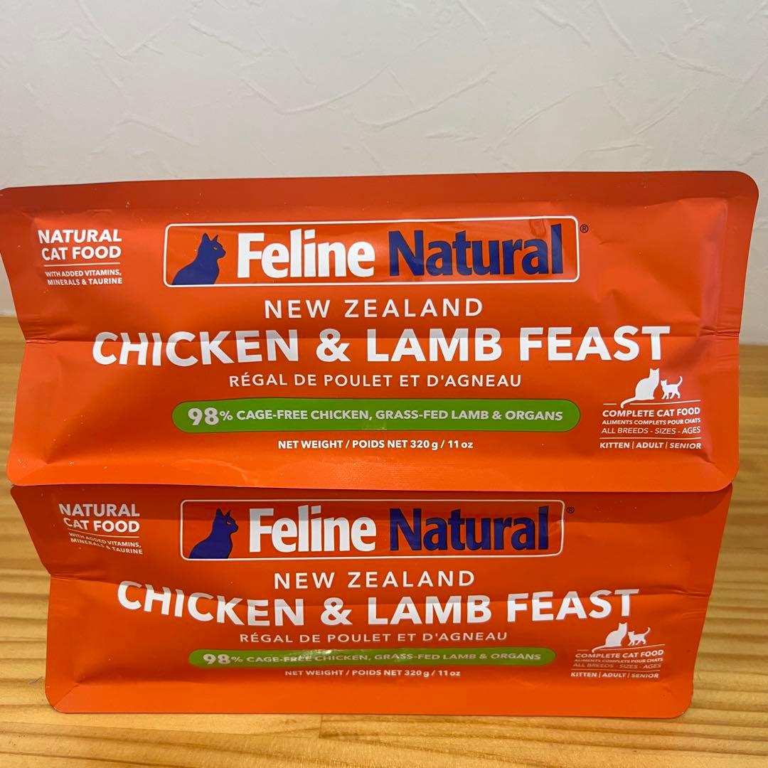 フィーラインナチュラル キャットフード フリーズドライ チキン&ラム 320g