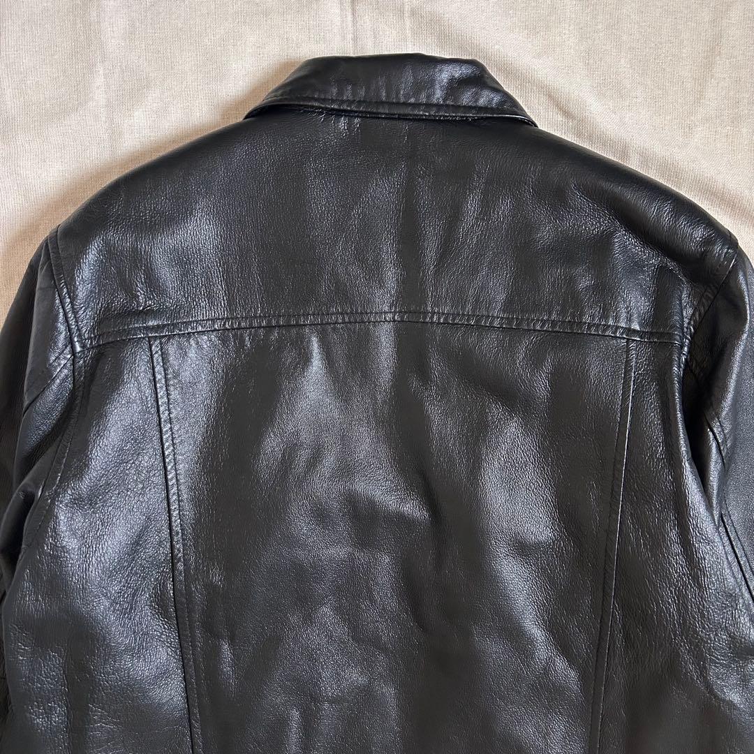 90s SHAVER LAKE レザージャケット スウィングトップ 黒 ブラック