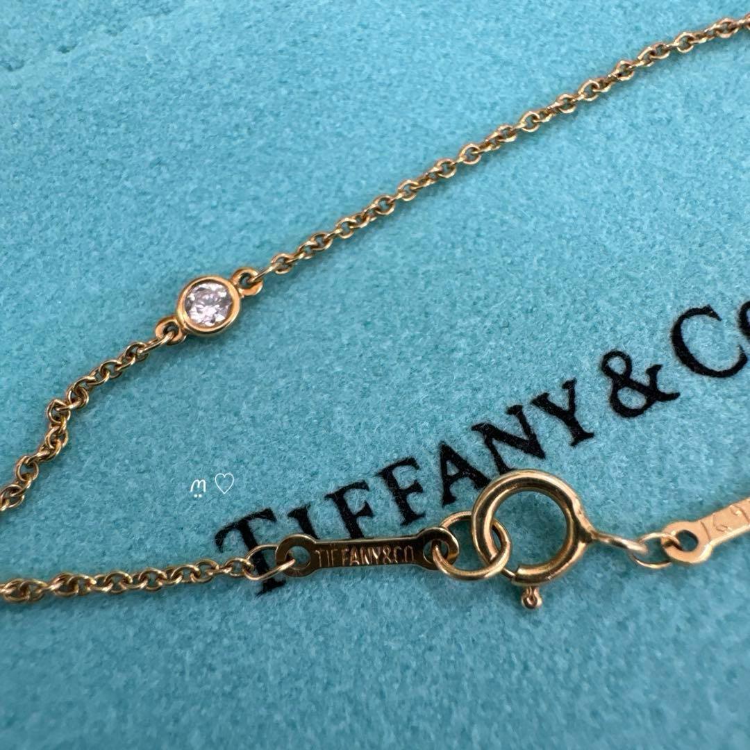 ティファニー　3PダイヤモンドバイザヤードブレスレットᏦ18ゴールド0.15ct