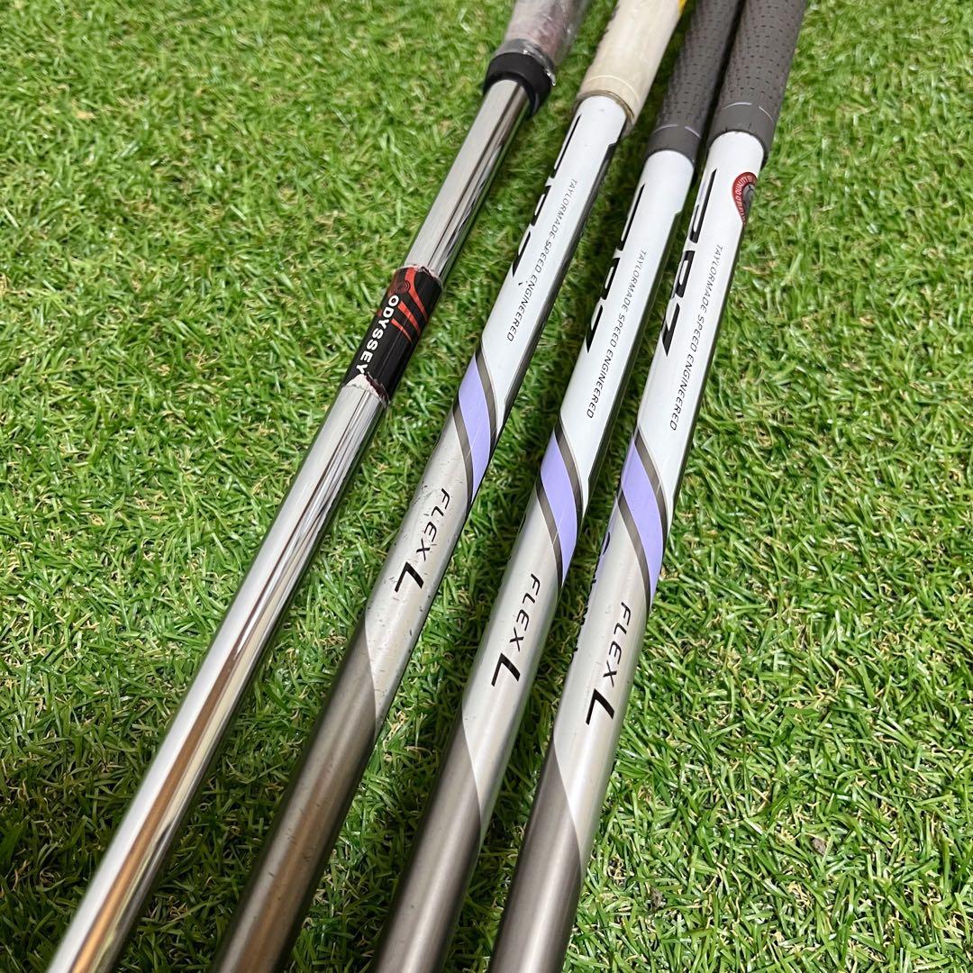 美品 新品ドライバー 付TaylorMade高級レディースゴルフクラブ8本セット