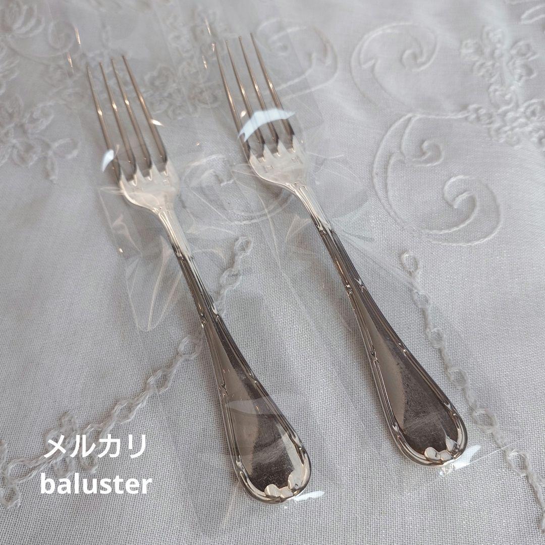 クリストフル　リュバン　希少　デザートフォーク　2本組　クリストフルシルバー