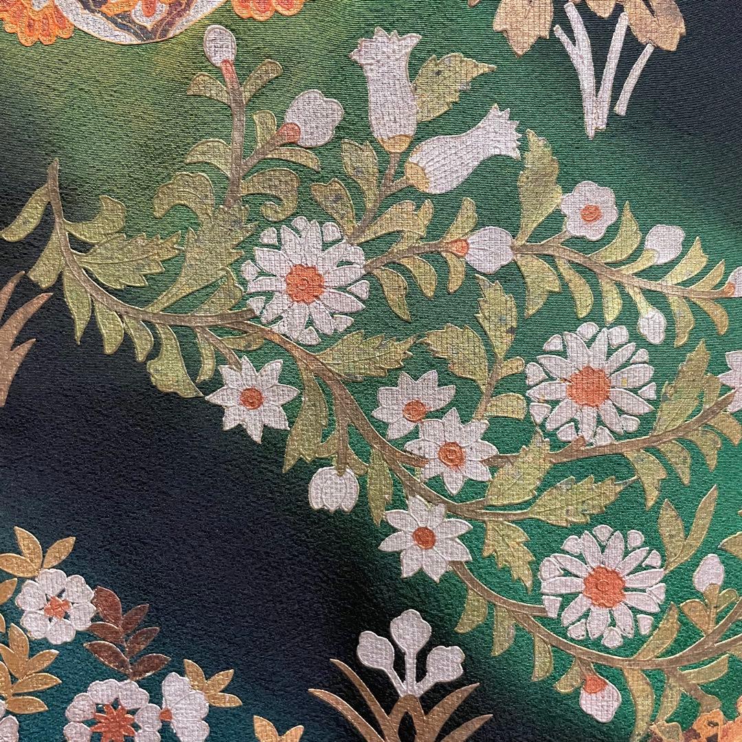 ア*ー様 No.2601 黒留袖 着物リメイクドレス ワンピース 結婚式 パーテ