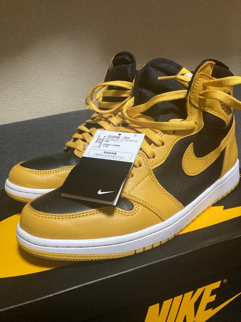 美品/NIKE/ AIR JORDAN1 HI OG /Pollen/パラン
