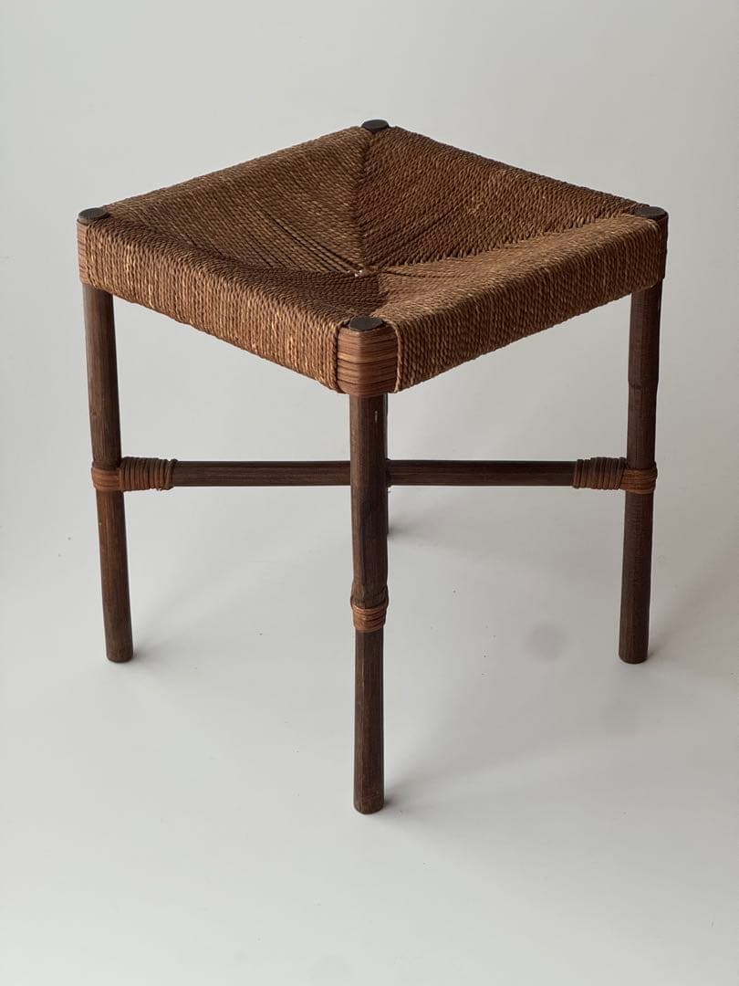 民藝 アンティーク ラッシスツール