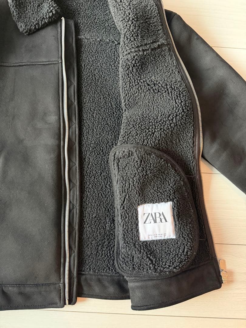 トルネコ、ZARA B-3 ジャケット ボア 黒 M (日本L相当)