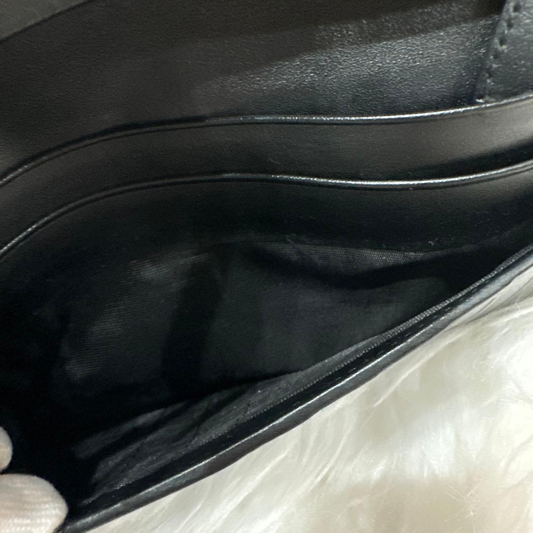 【美品】BVLGARI ヘリンボーン長財布 ダークグレー PVC ウィークエンド