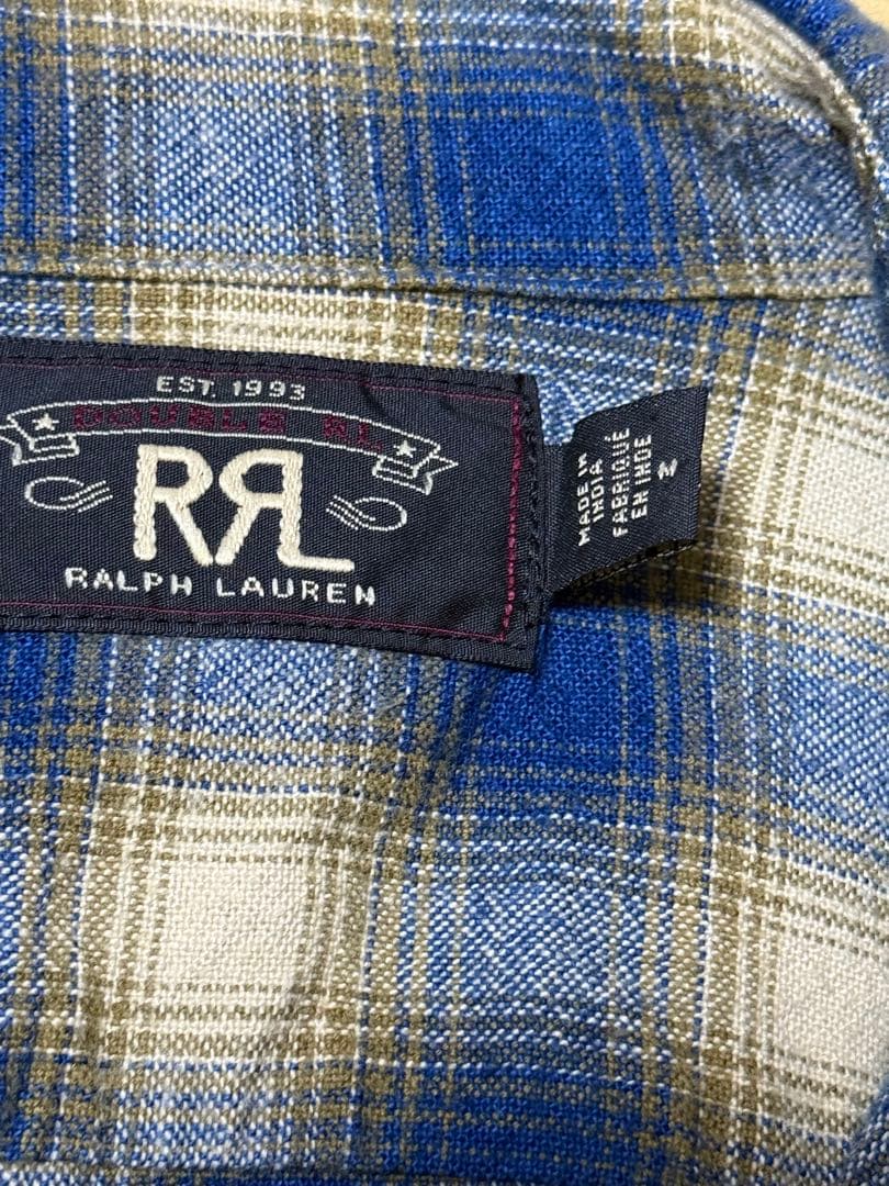 【セール】DOUBLE RLフランネルネルシャツ M