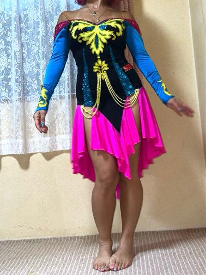 早まりました‼️10/26まで NANAKA社交ダンスラテン ドレス オフショル