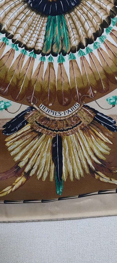 HERMES エルメス カレ BRAZIL ブラジル モチーフ シルクスカーフ