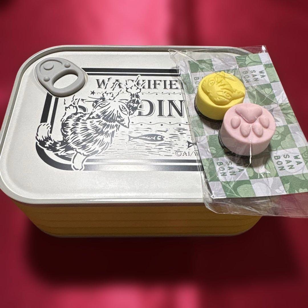 新品非売品わちふぃーるど　ダヤン　イワシ缶型ランチボックス