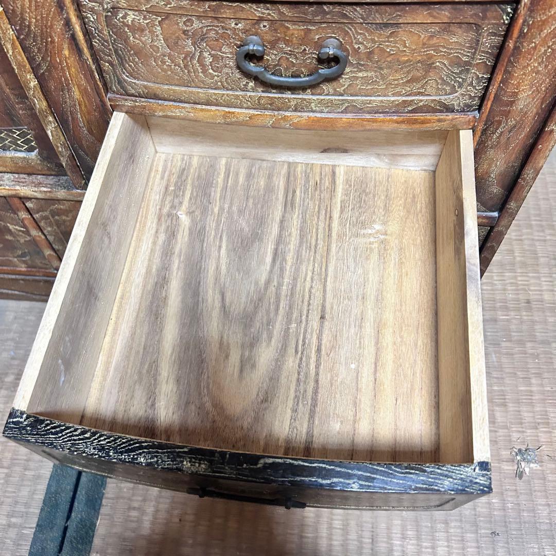 昭和レトロ 欅杢 茶箪笥 水屋箪笥 古民家家具