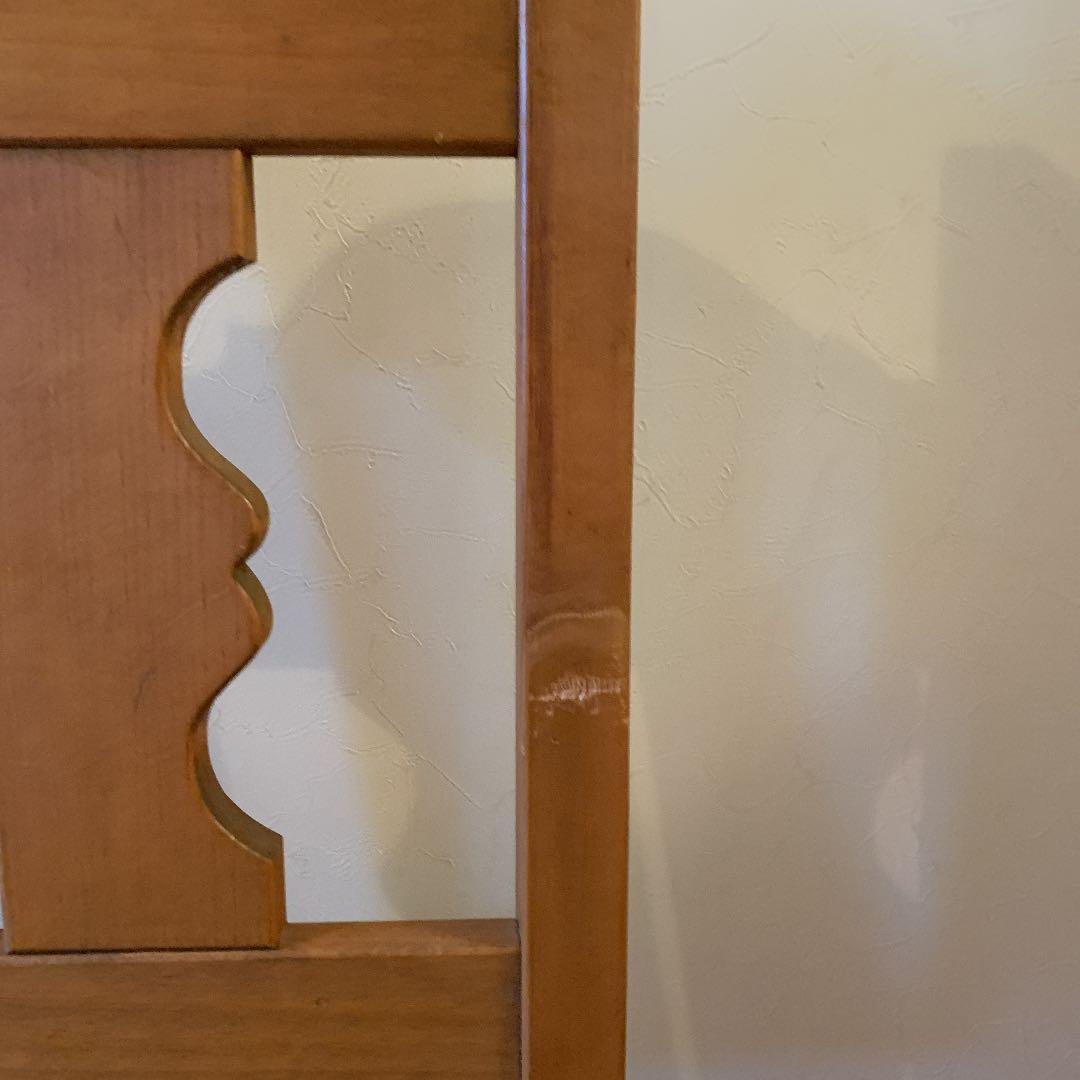 デスクチェアー　椅子　パイン材　ダイニングチェアー