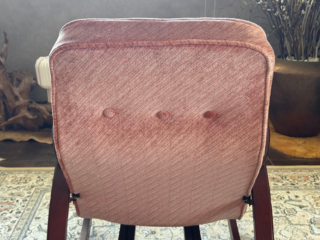 希少モデル　ロッキングチェア　松田産業　フットレスト　ファブリックチェア　SZ