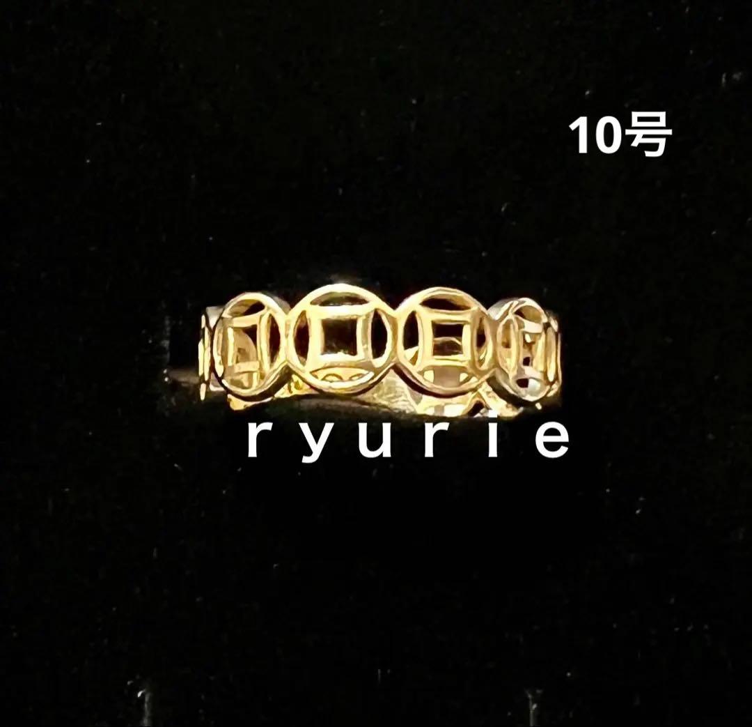 18金K18リングMONEY CATCHER ユニセックス マネーキャッチャー