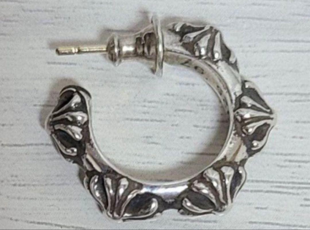 クロムハーツ CHクロスバンドフープ ピアス 片耳(1個)