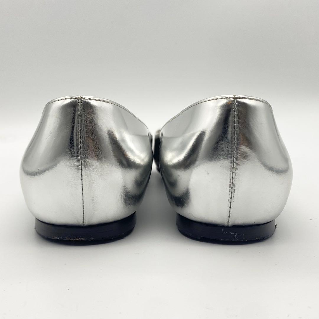 LOUIS VUITTON・ルイヴィトン・パンプス・シルバー・ロゴ・22cm相当