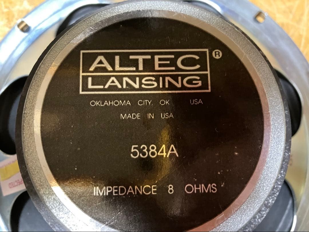 ALTEC 5384Aダブルコーンフルレンジ使用国産ホーンドライバー+古箱