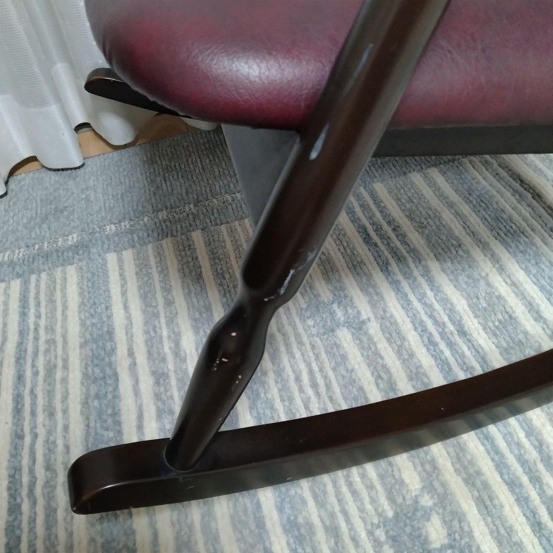 希少　ヴィンテージ　レトロ　鳥取家具　ロッキングチェア　ブラウン