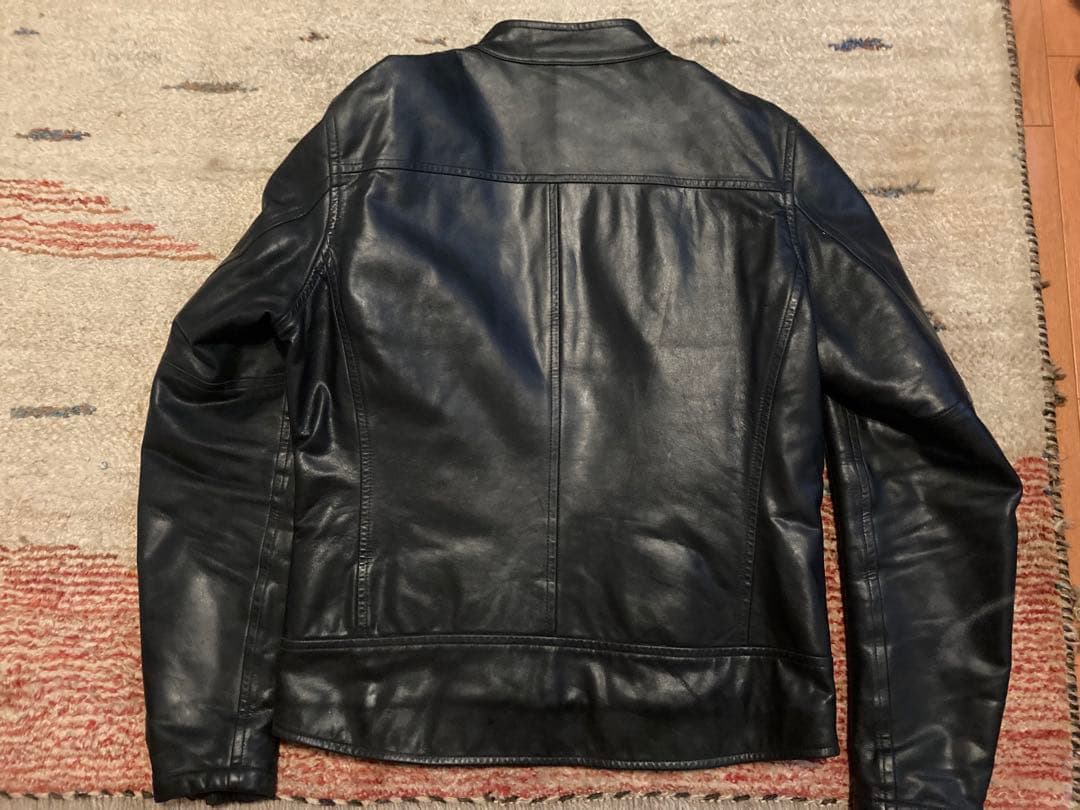 ユナイテッドアローズ　羊皮シングルライダースBEAUTY&YOUTH ブラック黒