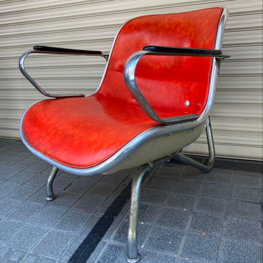 ミッドセンチュリー ポールハンガー アームチェア/ヴィンテージ